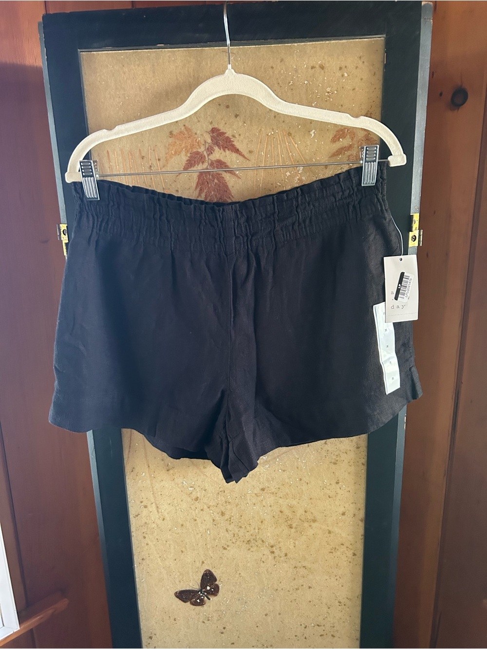 a new day Black Elastic-Waist Athletic Shorts